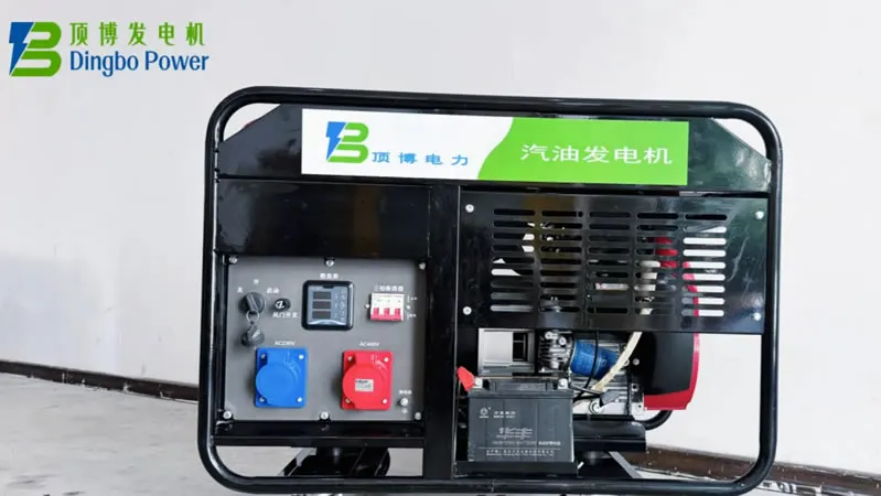 Бензиновый генератор на открытой раме с воздушным охлаждением