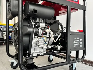 Дизельный генератор на открытой раме с воздушным охлаждением (один цилиндр)