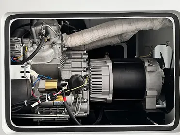 Дизельный бесшумный генератор с воздушным охлаждением (два цилиндра)