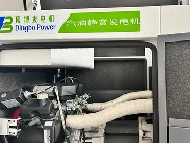 Бензиновый бесшумный генератор с воздушным охлаждением (два цилиндра)